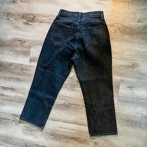 Curve Love Ultra High Rise Ankle Straight Jeans - BLACK WASH 25S